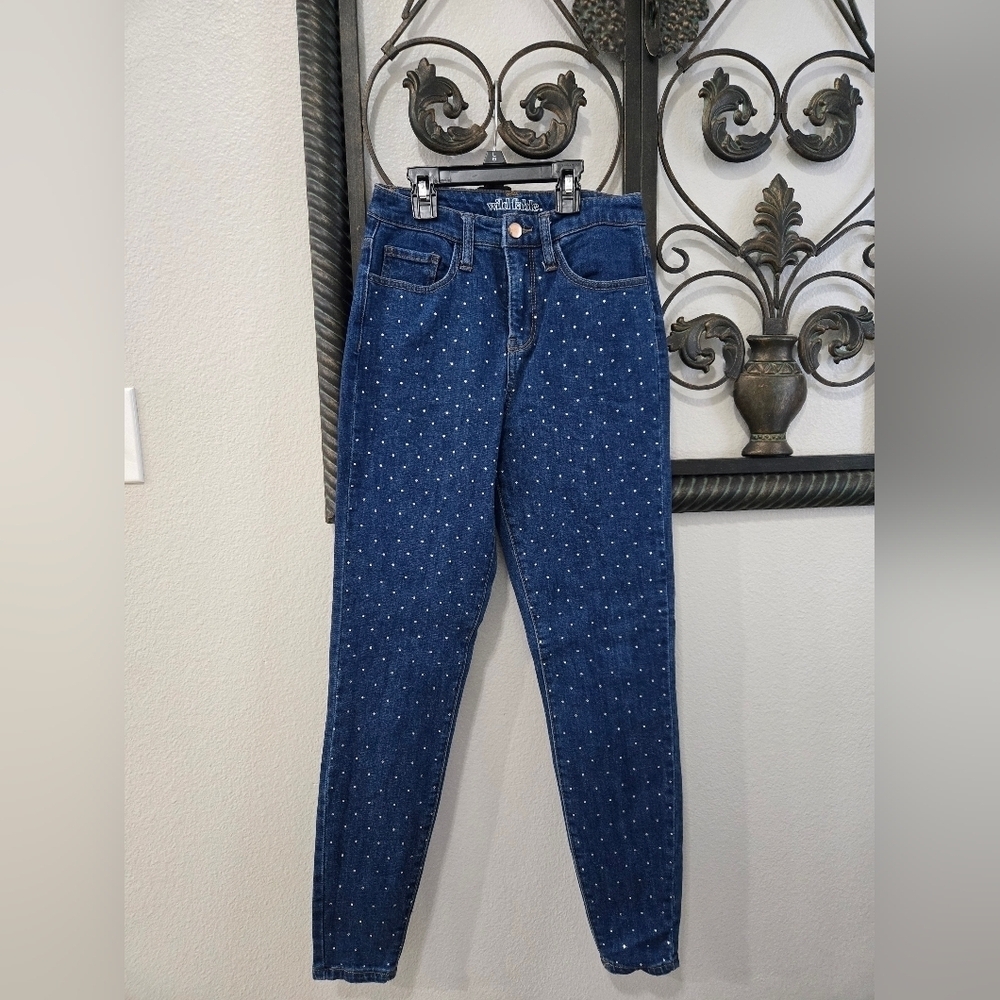 Wild Fable Rhinestone Embellished Blue Jeans - Picture 2 of 8